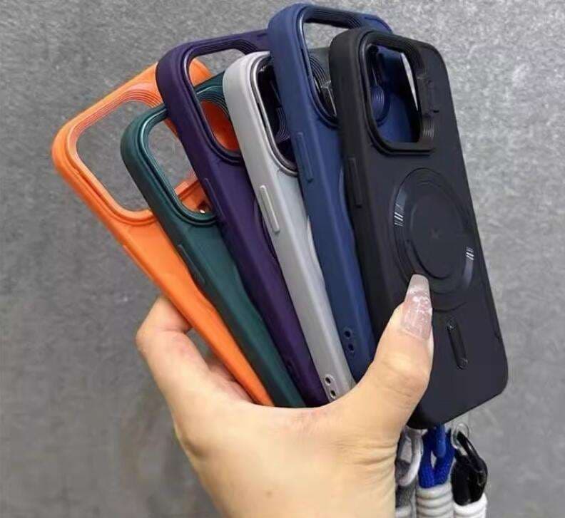 Protection Silicon Electroplated Magnetic Four Corners Mobile Phone Case