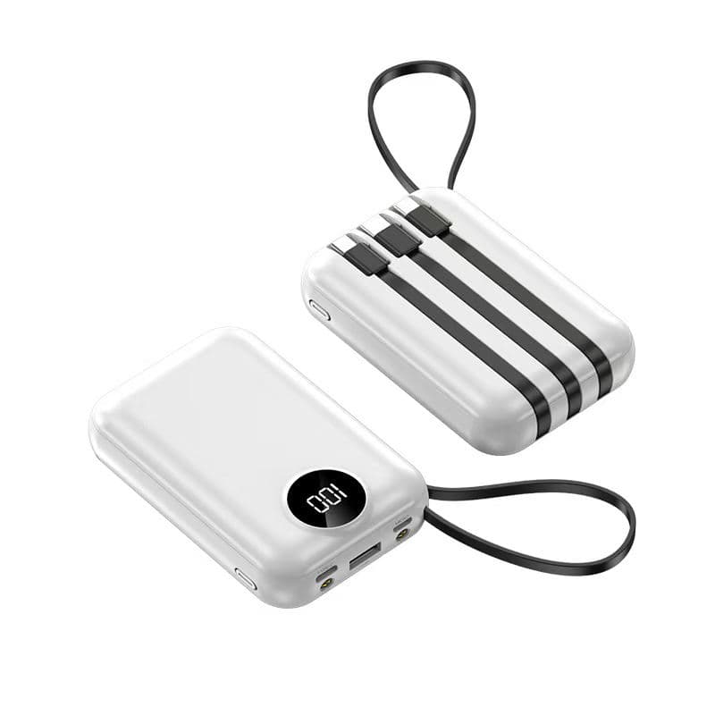 Power Bank 10000mAh High Quality Battery Bank with Built-in Cables PD 22.5W