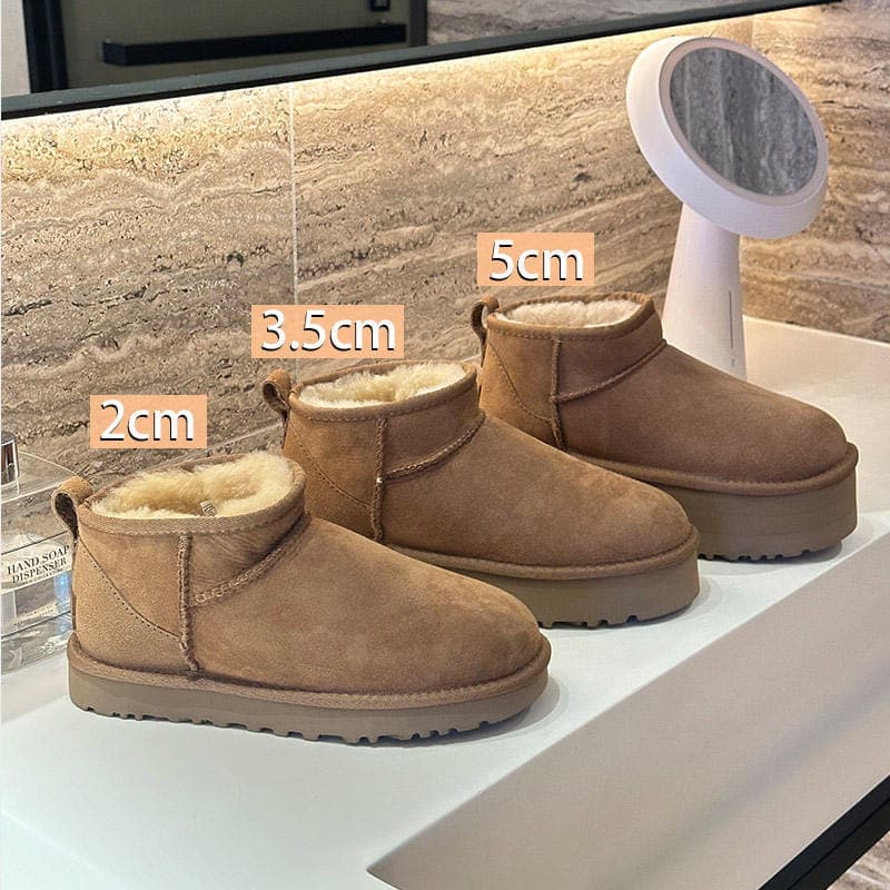 Winter Short Barrel Increased Snow Warm Wool/EVA Mini Snow Boots for Girls