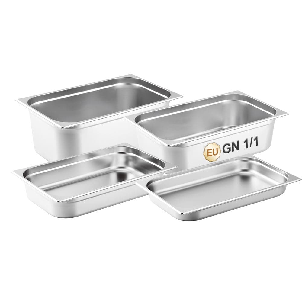 Full Size EU Gastronorm Containers 201/304 Grade Stainless Steel GN Pan