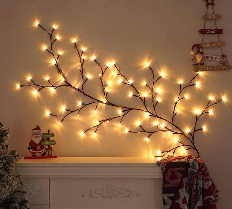 LED Decorative Living Room Rattan Light Wholesale Christmas Lights Bedroom Wall Stickers Atmosphere Room Decorative Light