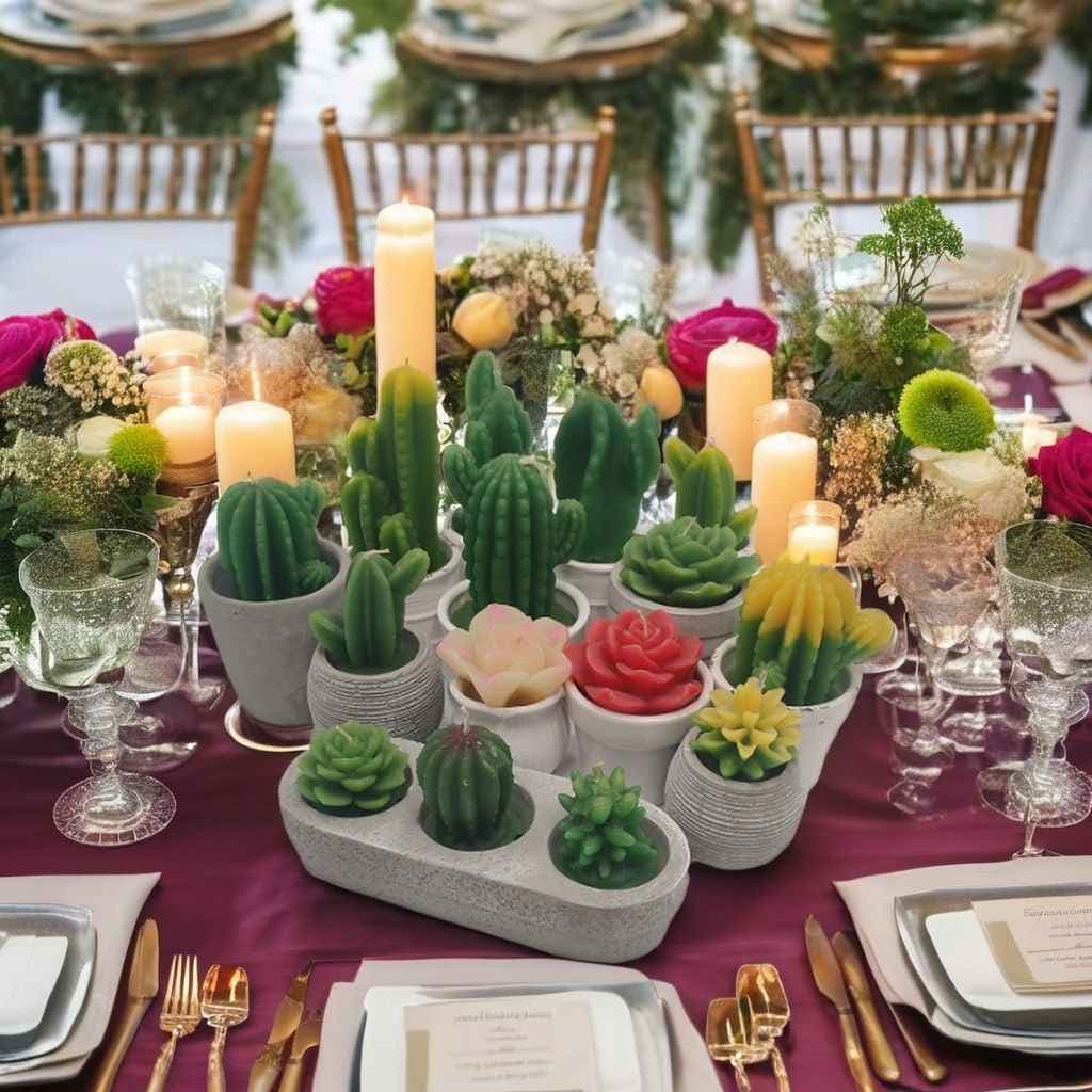 Cactus Fleshy Handmade Eco-friendly Luxury Candle Set