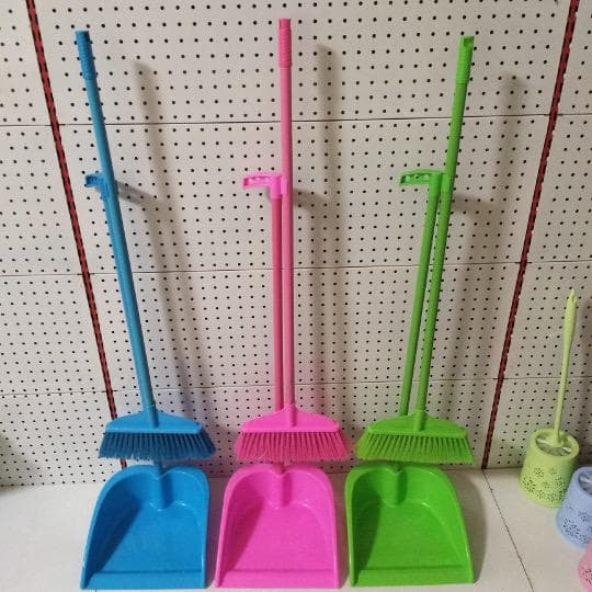 Household Cleaning Recogedor De Polvo Floor Broom Plastic Household Items Cleaning Broom and Dustpan Set