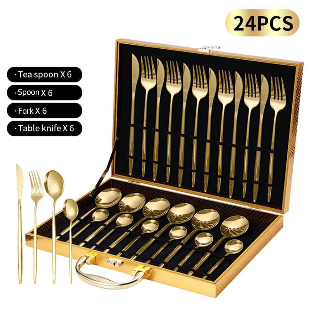 Professional Chef Knife Set 6pcs Wooden Block Holder