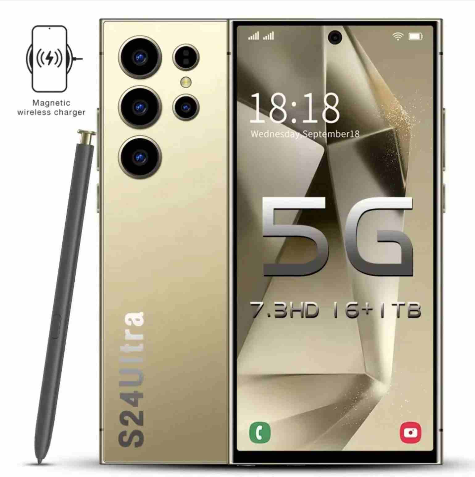 S24 Ultra Original AI Mobile Phone Lithium Battery Big Memory AI Smartphone