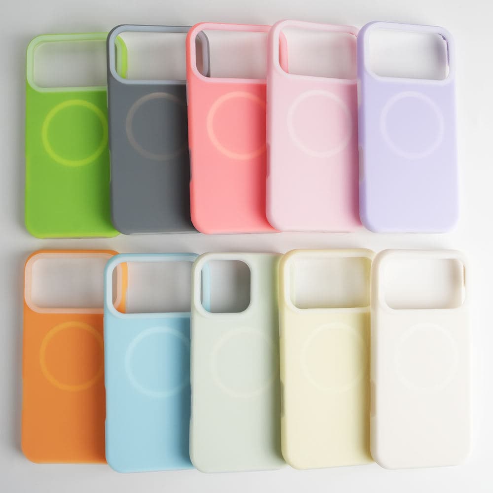 Luxury Silicone Phone Case for iPhone 17 16 Pro Max Phone Back Mobile Cover