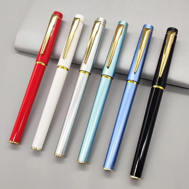 Popular Custom Logo Luxury Plastic Gel Pen Gift Pen Office Stationery