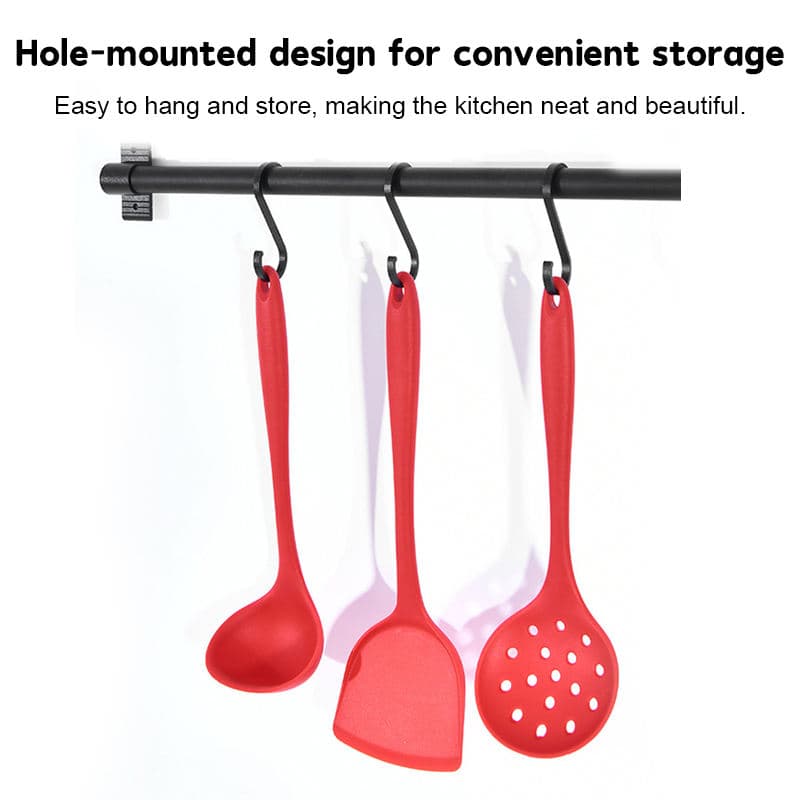 Silicone Kitchen Cooking Utensils Non-Stick Silicone Cooking Kitchen Utensils