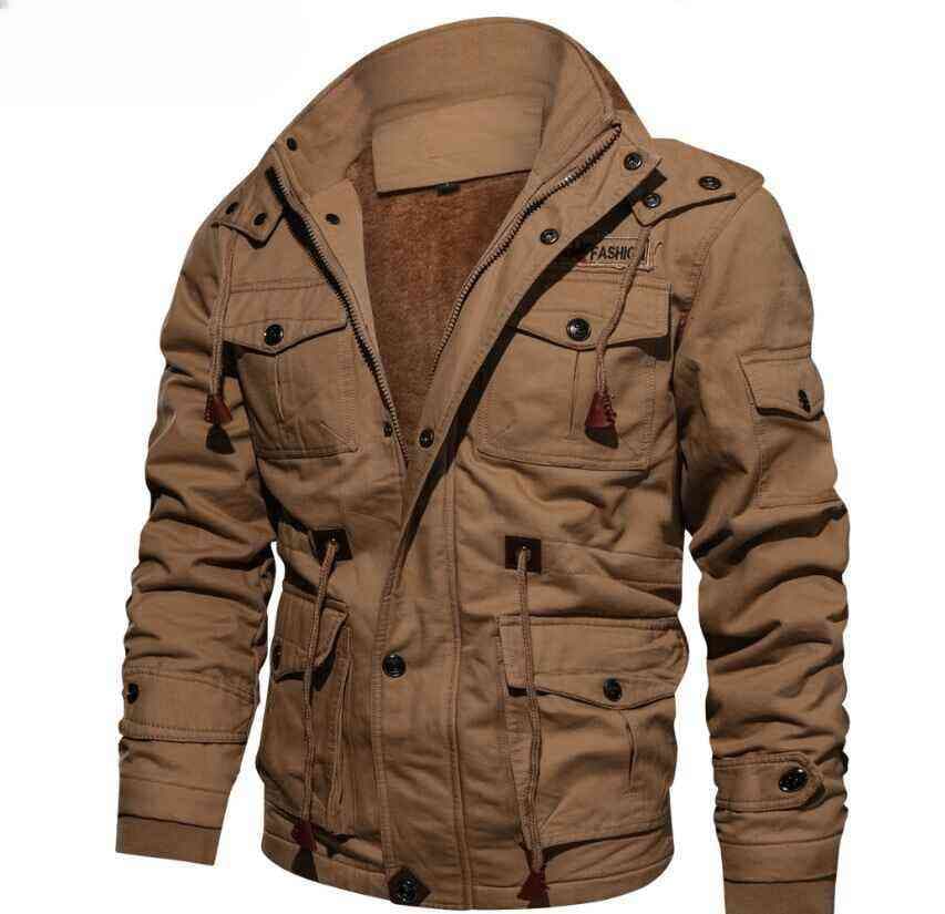 Men Sports Jacket Plus Size Fur Outdoor Clothing