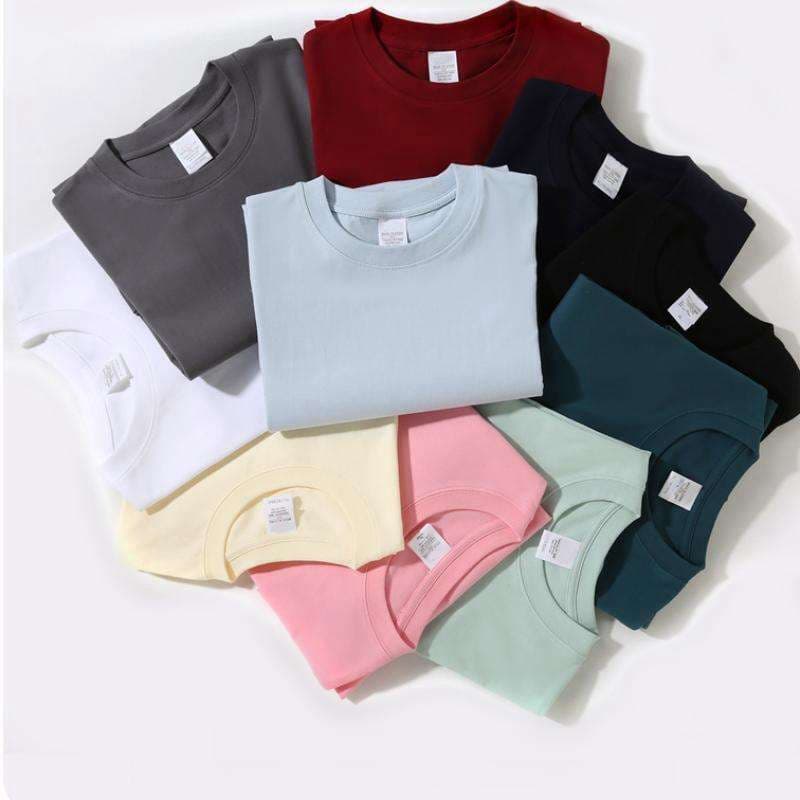 Cotton Knitted Breathable Unisex Heavyweight T-Shirt